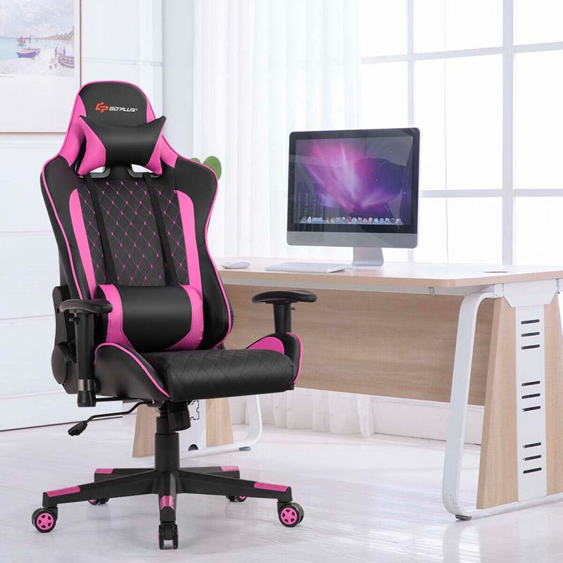 Massage Gaming Chair Recliner, Ergonomic High Back Full Adjustable Gamer Racing Chair Swivel Office Chair with Lumbar Support & Headrest