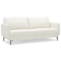 Modern Loveseat CertiPUR-US Certified 2-Seat Sofa Couch with Comfy Backrest Cushion & Solid Metal Legs