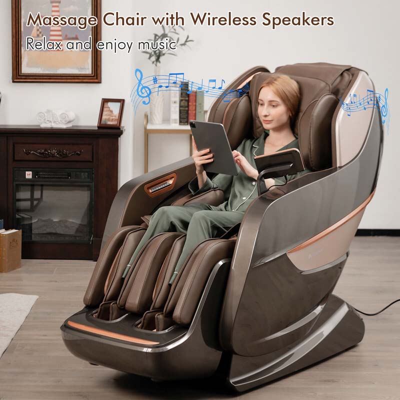 Thai Stretch 3D Full Body Zero Gravity Massage Chair with Heat Roller & LCD Touch Screen
