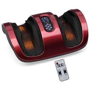 Shiatsu Foot Massager with Heat & Remote, Kneading & Rolling Feet/Leg/Calf/Arm/Ankle Electric Massage Machince