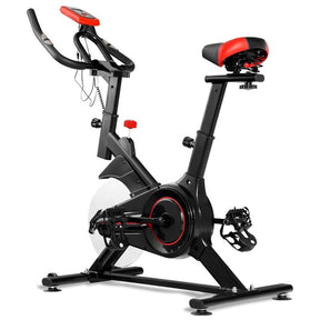 Indoor Stationary Exercise Bike with Heart Rate Sensor