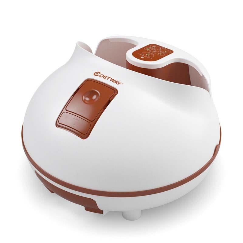 Steam Foot Spa Bath Massager, Foot Sauna Massage Machine with 3 Heat Levels, Pedicure Massage Rollers, Timing Function