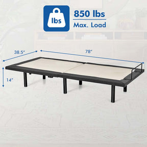 Adjustable Bed Base with Wireless Remote, Zero Gravity Smart Electric Bed Frame with Massage Modes