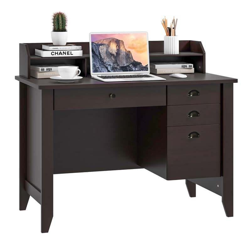 48 Rustic Brown Vintage Home Office Desk Sale, Price & Reviews -  Eletriclife