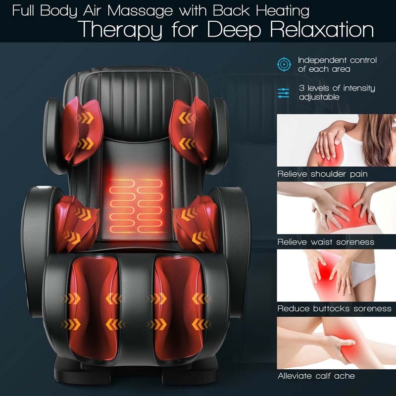 3D SL Track Zero Gravity Massage Chair with Heat, Assembly-Free Full Body Massage Recliner