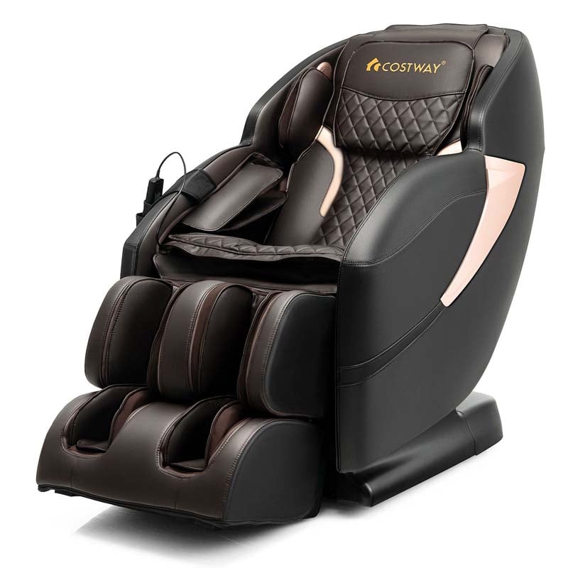 SL-Track Zero Gravity Full Body Massage Chair Recliner with Heating Therapy, LED Color Screen & Voice Control